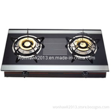 Two Burner Tempered Glass Gas Stove